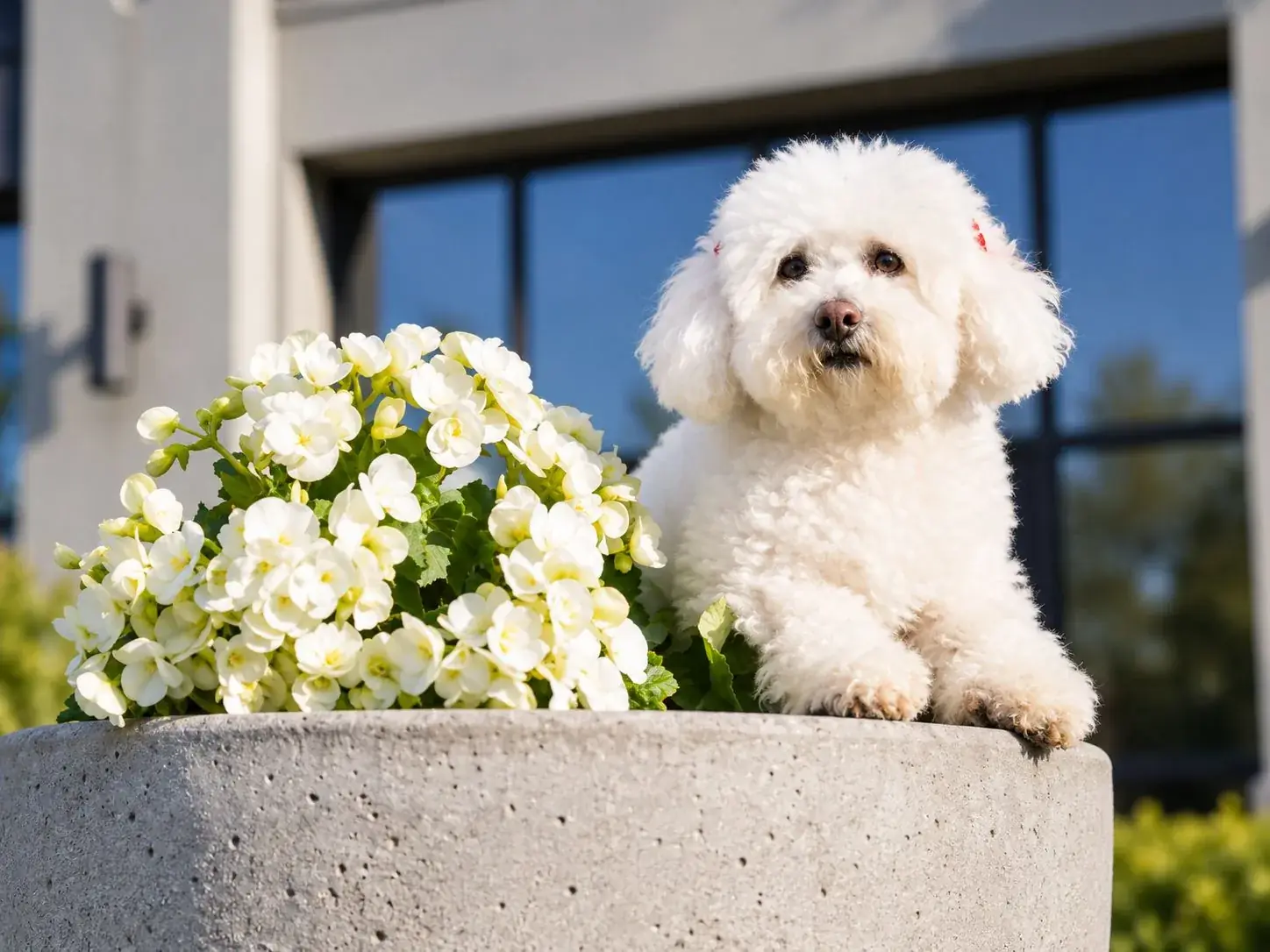 Ruby, la bichonne frisée blanche qui a donné son nom au Ruby Café MTL